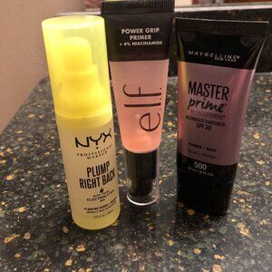 NYX Plump Right Back Elf Power Grip Primer Maybelline Master Prime